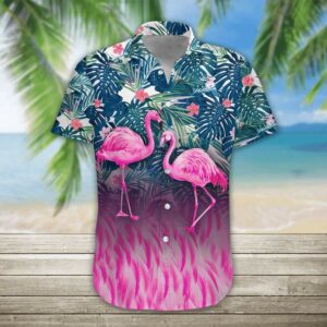 3D Flamingo Hawaiian Aloha Hawaiian Shirts  - Thelegend59