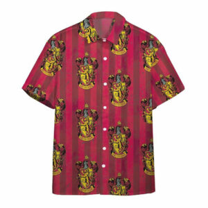 3D Harry Potter Hogwarts Gryffindor House Pride Crests Custom Hawaiian Shirt - For Men And Women - Kids  - Thelegend59