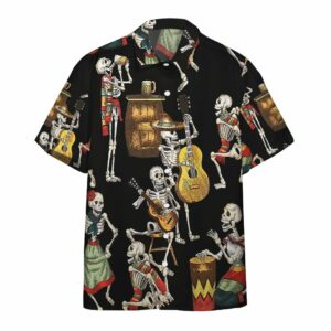 3D Hawaii Skeleton Dancing Hawaiian Shirtss  - Thelegend59