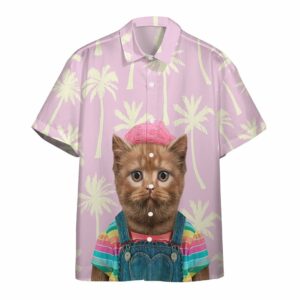 3D Hawaiian British Shorthair Cat Hawaiian Shirts  - Thelegend59
