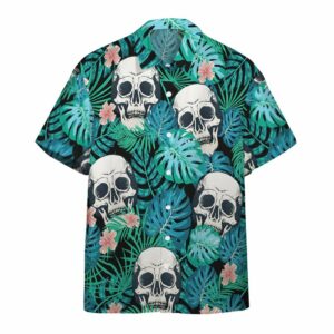 3D Tropical Skulls Hawaiian Shirts  - Thelegend59
