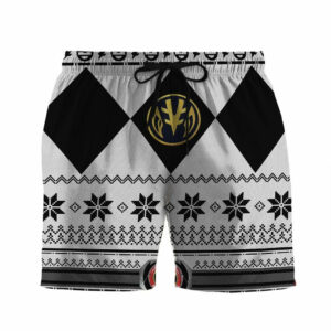 3D White Power Ranger Hawaii Shorts  - Thelegend59