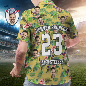 Custom Printed Hawaiian Shirt For Fans Personalized Face And Text Hawaiian Shirt Gift For Fans - Leaves & Flowers - For Men And Women Kids  - Thelegend59