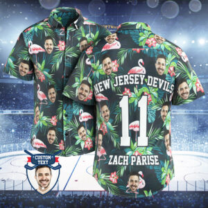Custom Printed Hawaiian Shirt For Fans Personalized Face And Text Hawaiian Shirt Gift For Fans - Flamingo - For Men And Women Kids  - Thelegend59