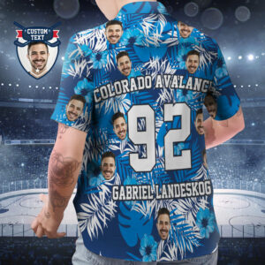 Custom Printed Hawaiian Shirt For Fans Personalized Face And Text Hawaiian Shirt Gift For Fans - Flowers And Leaves Design - For Men And Women Kids  - Thelegend59