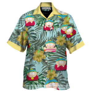 South Park Hawaiian Graphic Print Short Sleeve  - Thelegend59