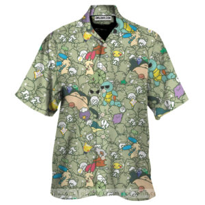 Epic Pokemon Pattern Hawaiian Shirt - For Men And Women - Kids  - Thelegend59