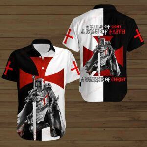 A Child Of God A Man Of Faith A Warrior Of Christ Hawaiian Shirts - For Men And Women - Kids  - Thelegend59