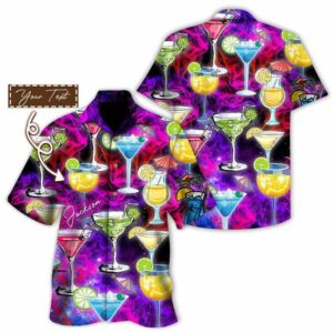 A Martini Cocktail Shaken Not Stirred Hawaiian Shirts  - Thelegend59