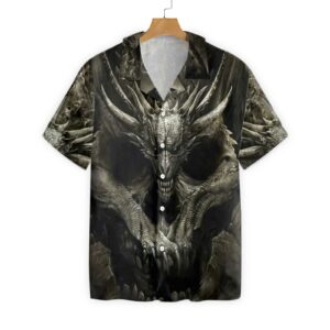 A Skull Or A Dragon Hawaiian Shirt - For Men And Women - Kids  - Thelegend59