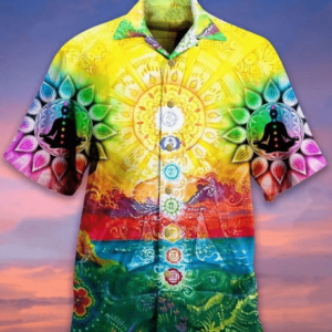 Abstract Vintage Unisex Hawaiian Aloha Hawaiian Shirtss  - Thelegend59
