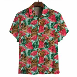 Abyssinian Cat - Hawaiian Shirt  - Thelegend59