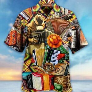 Accordion Hawaiian Shirt - Unihawaiian Shirtsex - Adult -  - Thelegend59