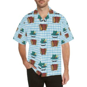 Accordion Mustache Pattern Print Design Hawaiian Shirt  - Thelegend59