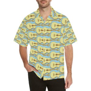 Acoustic Guitar Pattern Print Design Hawaiian Shirt  - Thelegend59