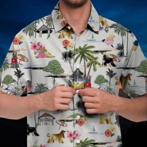 Afghan Hound Hawaiian Shirt Hawaii Beach Retro  - Thelegend59
