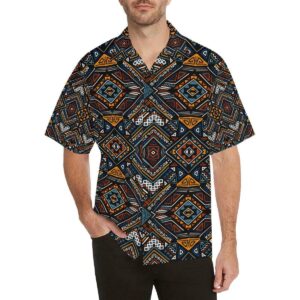 African Kente Print V Hawaiian Shirt  - Thelegend59