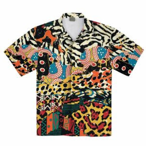 African Pattern Tropical Hawaiian Aloha Hawaiian Shirts  - Thelegend59
