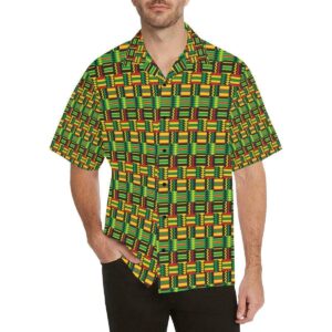 African Zip Zag Print Pattern Hawaiian Shirt  - Thelegend59