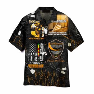 Agent Orange Vietnam Proud Veteran Memorial Hawaiian Shirts For Men - Women - For Men And Women - Kids  - Thelegend59