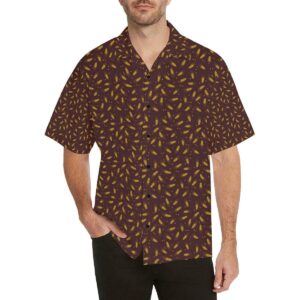 Agricultural Gold Wheat Print Pattern Hawaiian Shirt  - Thelegend59