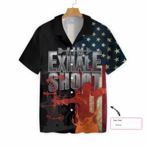 Aim Exhale Shoot Archery Custom Hawaiian Shirt  - Thelegend59