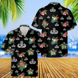 Air Force Mahawaiian Shirtster Parachutihawaiian Shirtst Badge Hawaiian Shirt - Unihawaiian Shirtsex - Adult -  - Thelegend59