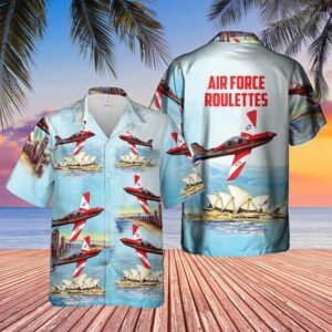 Air Force Roulettes Raaf Air Showblue Unique Design Unisex Hawaiian Shirt  - Thelegend59