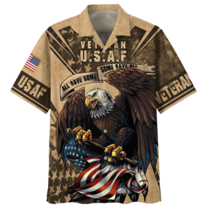 Air Force Veteran U.S.A.F Some Gave All All Gave Some Hawaiian Shirt - For Men And Women - Kids  - Thelegend59