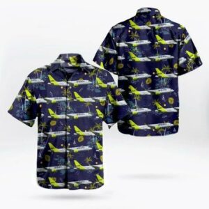 Airbaltic Bombardier Series Hawaiian Shirt  - Thelegend59