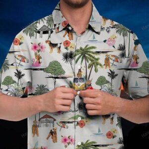 Airedale Hawaiian Shirt Hawaii Beach Retro  - Thelegend59