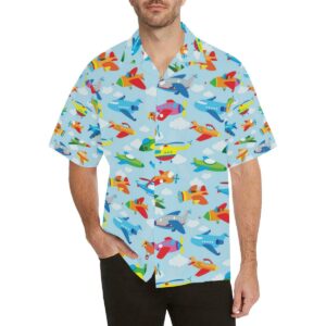 Airplane Colorful Pattern Print Design Hawaiian Shirt  - Thelegend59