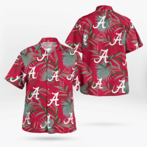 Alabama Crimson Tide All Over Print 3D Hawaiian Shirt  - Thelegend59
