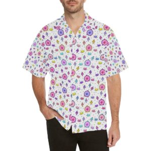 Alarm Clock Pattern Men'S All Over Print Hawaiian Shirt  - Thelegend59
