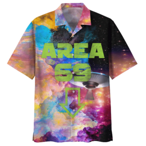 Alien Colorful Awesome Design Unisex Hawaiian Shirt  - Thelegend59