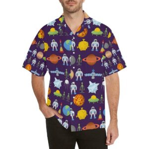 Alien Astronaut Planet Hawaiian Shirt  - Thelegend59
