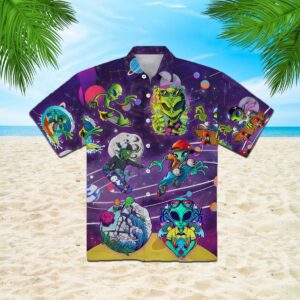Alien'S Summer Hawaiian Shirt  - Thelegend59
