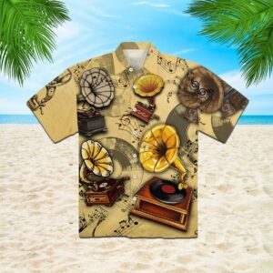 All About Gramophone Vinyl Records Hawaiian Shirt  - Thelegend59