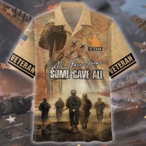All Gave Some Some Gave All - Us Veteran Hawaiian Shirt - For Men And Women - Kids  - Thelegend59