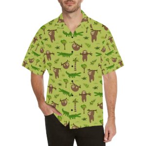 Alligator Pattern Print Design Hawaiian Shirt  - Thelegend59