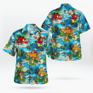 Aloha Hakuna Matata Hula Dancing Hawaiian Graphic Print Short Sleeve  - Thelegend59