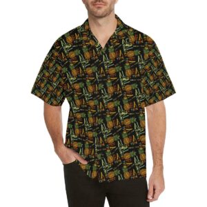 Aloha Hawaii Time Design Themed Print Hawaiian Shirt  - Thelegend59