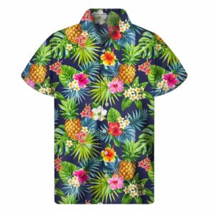 Aloha Hawaii Tropical Pattern Print Men'S Short Sleeve Hawaiian Shirts  - Thelegend59