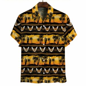 Aloha Hawaiian Abyssinian Cat Hawaiian Shirts  - Thelegend59