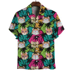 Aloha Hawaiian American Curl Cat Hawaiian Shirts  - Thelegend59