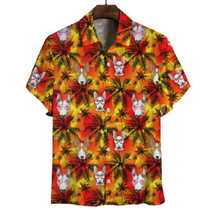 Aloha Hawaiian Bull Terrier Hawaiian Shirts  - Thelegend59