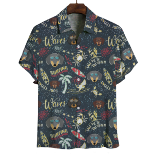 Aloha Hawaiian Dachshund Hawaiian Shirts  - Thelegend59