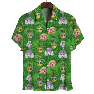 Aloha Hawaiian Poodle Hawaiian Shirts  - Thelegend59