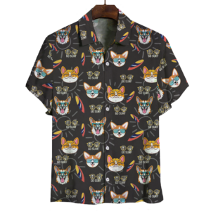 Aloha Hawaiian Welsh Corgi Hawaiian Shirts  - Thelegend59