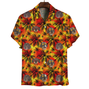 Aloha Hawaiian Wire Haired Dachshund Hawaiian Shirts  - Thelegend59
